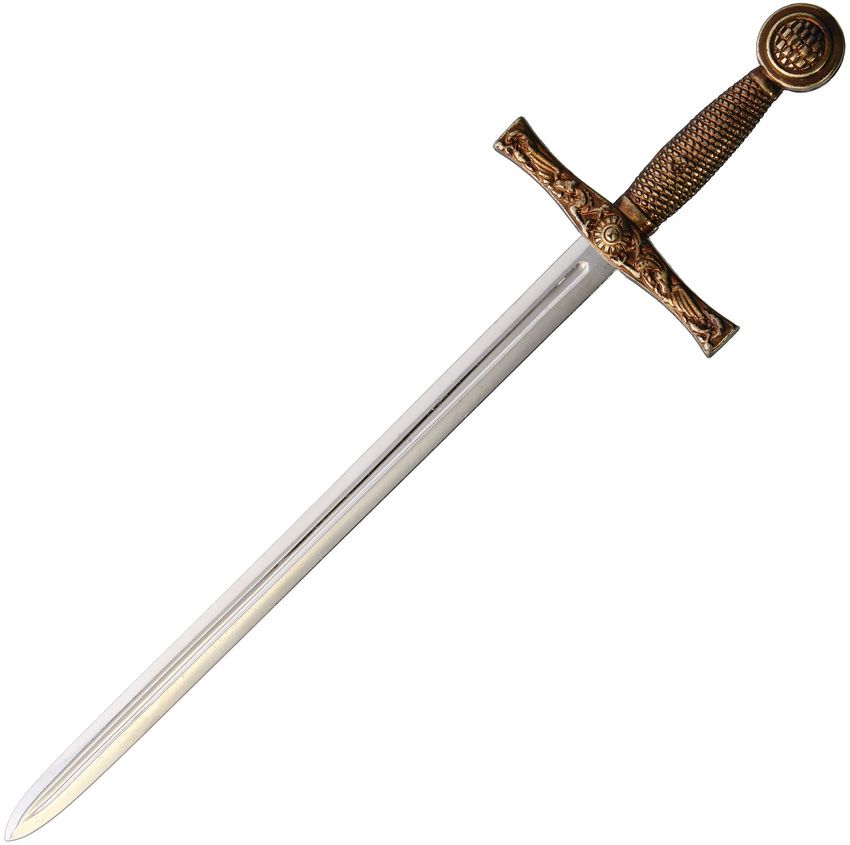 DX3030.jpg Denix Excalibur 9.75" Letter Opener w/ Brass Handle