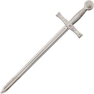 Denix Excalibur Sword Letter Opener - Silver Finish