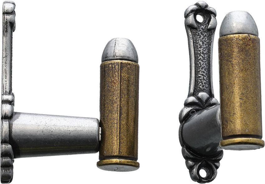 Denix Bullet Gun Sword Hanger Set of Two Metal Wall Mounts