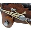Denix British Naval Cannon Black Metal Brown Wood Base