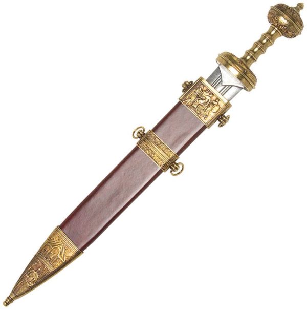 Denix Gladiator Sword Replica 20" Blade Gold Metal Handle Spain