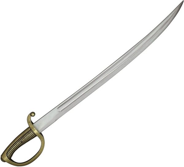 Denix Briquet Cutlass Replica Brass 35" Fixed Blade Sword