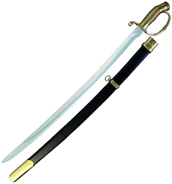 Denix Saint Jorge Sabre Replica 35" Brass Handle Fixed Blade