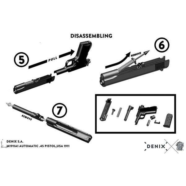 DX5312_add_03.jpg Denix 1911 Gold Automatic Pistol Replica Brass Wood Grips