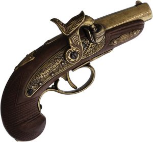 DX5315.jpg Denix Baby Philadelphia Derringer - Brass Patina