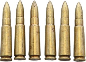 DX55.jpg Denix AK-47 Bullet Replica 6-Pack - Brass Finish