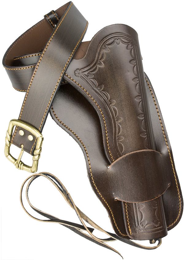 DX723.jpg Denix Single Western Leather Holster - Brown