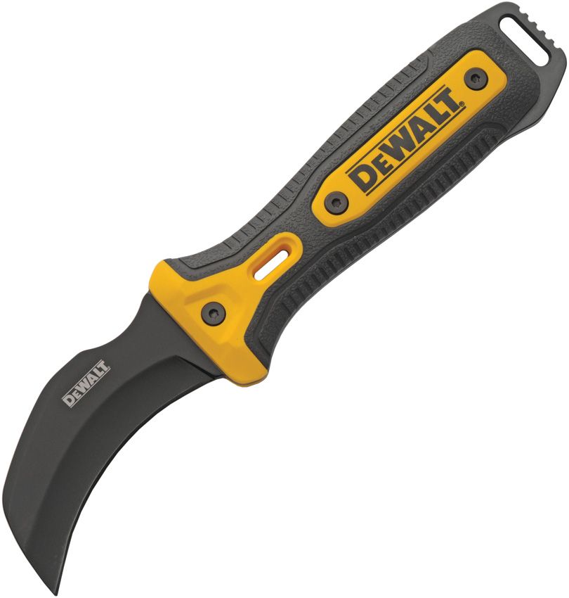 DXKNHK41.jpg Dewalt HK41 Hawkbill Fixed Blade Knife 3" Black Stainless