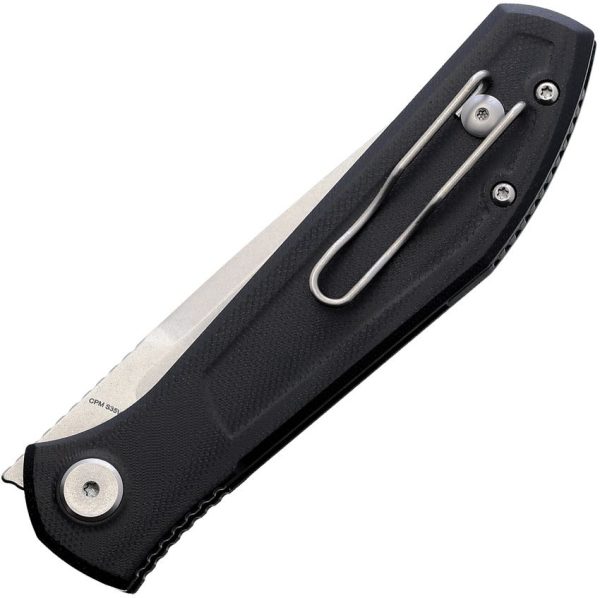 Echo by CKF Splinter Linerlock Folding Knife S35VN Black G10