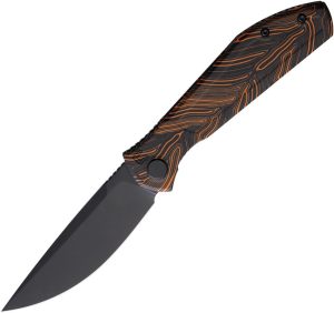 ECHO by CKF Splinter Linerlock Orange G10 Folding Knife S35VN