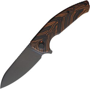Echo by CKF Natrix Linerlock Orange G10 Folding Knife CPM S35VN