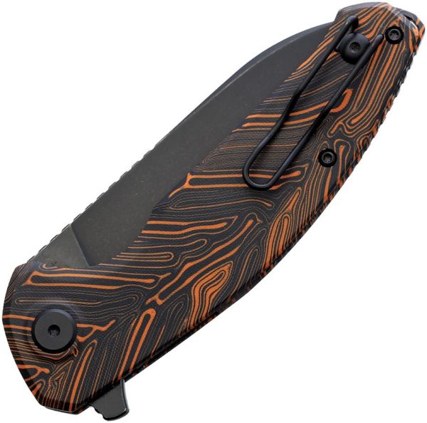 Echo by CKF Natrix Linerlock Orange G10 Folding Knife CPM S35VN