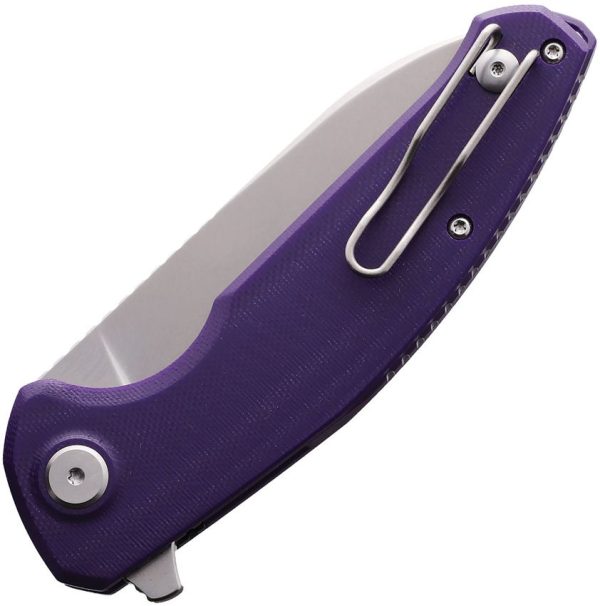 ECHO by CKF Natrix Linerlock Folding Knife CPM S35VN Violet G10