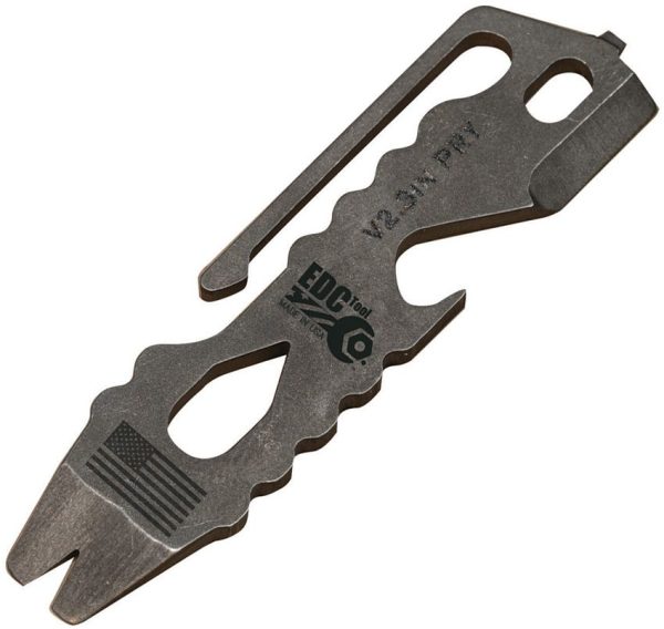 EDC Tool Co. Pry Bar 3 inch Titanium Tumbled Multi-Tool