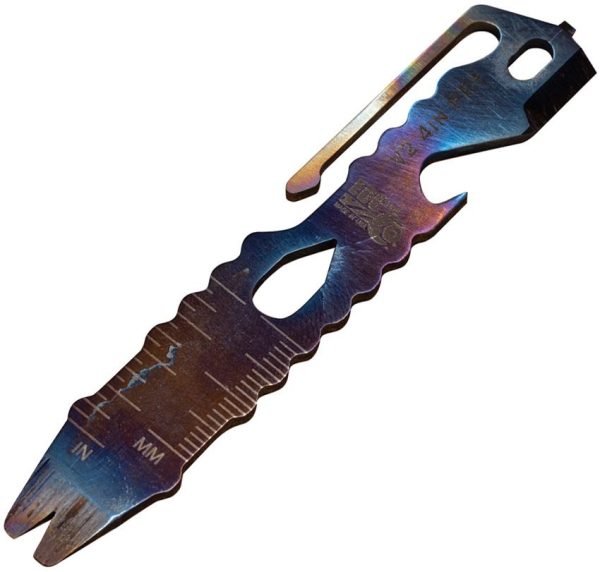 EDC Tool Co. Pry Bar 4 inch Titanium Flame Anodized