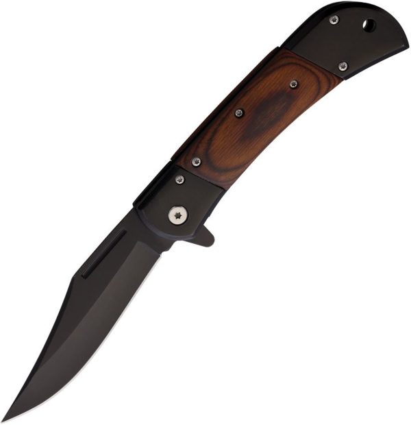 ElitEdge A/O Linerlock Bowie Brown/Black 3.75in