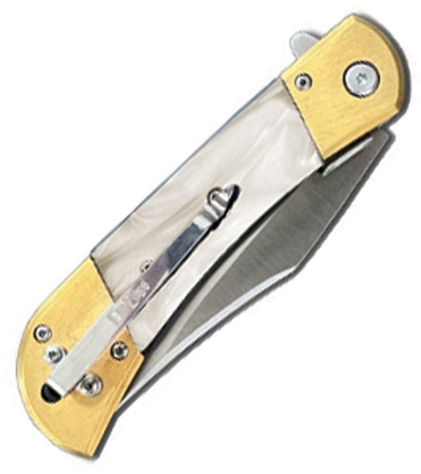 ElitEdge Linerlock A/O Faux Pearl/Gold - Assisted