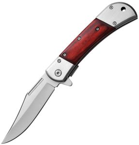 EE10009SW.jpg ElitEdge A/O Linerlock Bowie - Silver/Wood