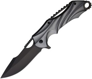 ElitEdge Linerlock A/O Gray Aluminum Handle
