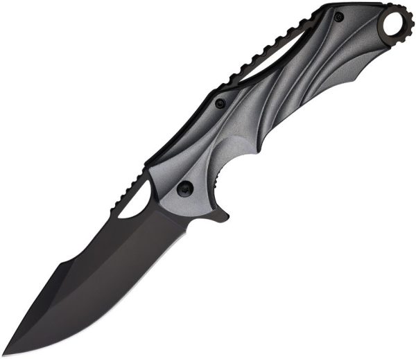 ElitEdge Linerlock A/O Gray Aluminum Handle