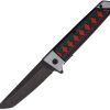 ElitEdge Linerlock A/O Tanto - Black Stonewash 420C