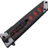 ElitEdge Linerlock A/O Tanto - Black Stonewash 420C