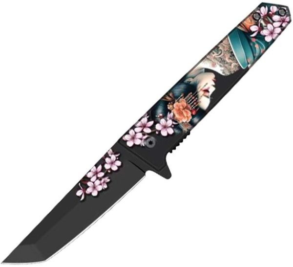 ElitEdge Flower Maiko Linerlock A/O - Black 420C