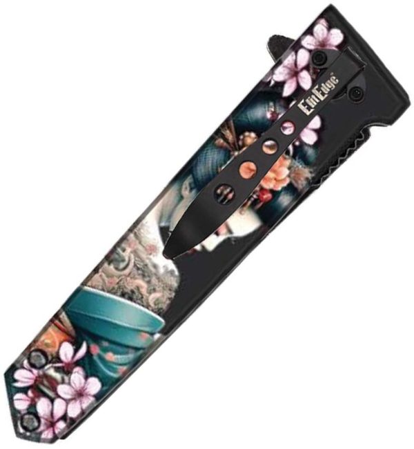 ElitEdge Flower Maiko Linerlock A/O - Black 420C