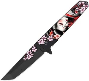 ElitEdge Flower Maiko Linerlock A/O - Black 420C