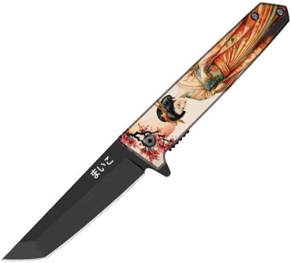 ElitEdge Maiko Linerlock A/O Tanto - Black 420C