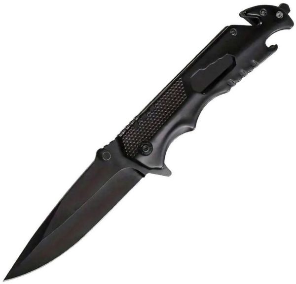 ElitEdge Rescue Linerlock A/O Black Assisted Spear