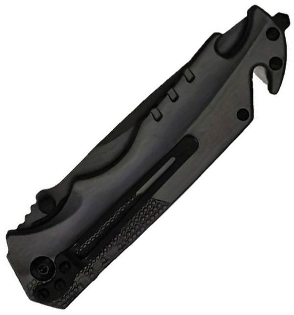 ElitEdge Rescue Linerlock A/O Black Assisted Spear