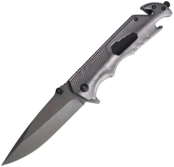 ElitEdge Rescue Linerlock A/O Gray TiNi Spear