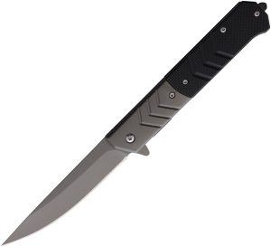 ElitEdge Linerlock A/O Black G10 Handle Folder