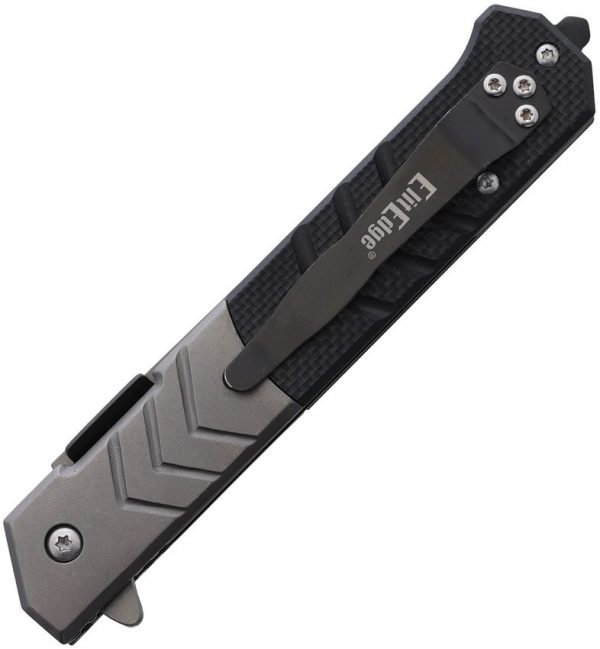 ElitEdge Linerlock A/O Black G10 Handle Folder