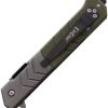 ElitEdge Linerlock A/O Green G10 Handle Folder