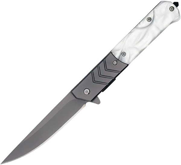 ElitEdge Linerlock A/O Assisted Folding Knife - Faux MOP
