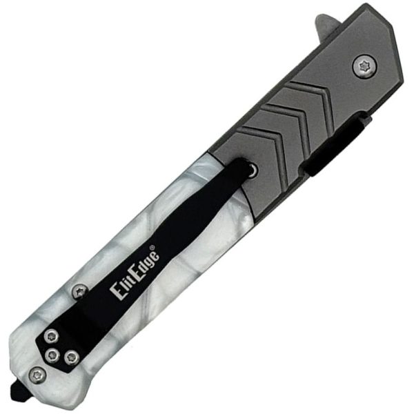 ElitEdge Linerlock A/O Assisted Folding Knife - Faux MOP