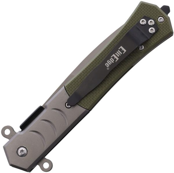 ElitEdge Linerlock A/O Titanium Coated - Green G10