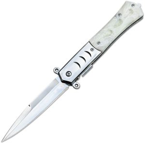 ElitEdge Linerlock A/O Polished - Faux MOP Handle