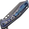ElitEdge Linerlock A/O Assisted Blue Aluminum Folding Knife