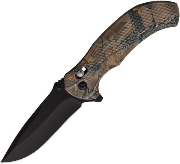ElitEdge Crossbar Lock A/O Camo ABS Drop Point Knife