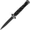 ElitEdge Stiletto Linerlock A/O Black Titanium Spear Point