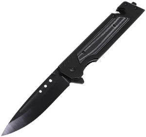 ElitEdge Linerlock A/O Drop Point - Black Micarta