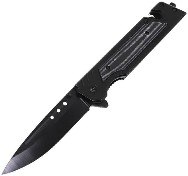 ElitEdge Linerlock A/O Drop Point - Black Micarta