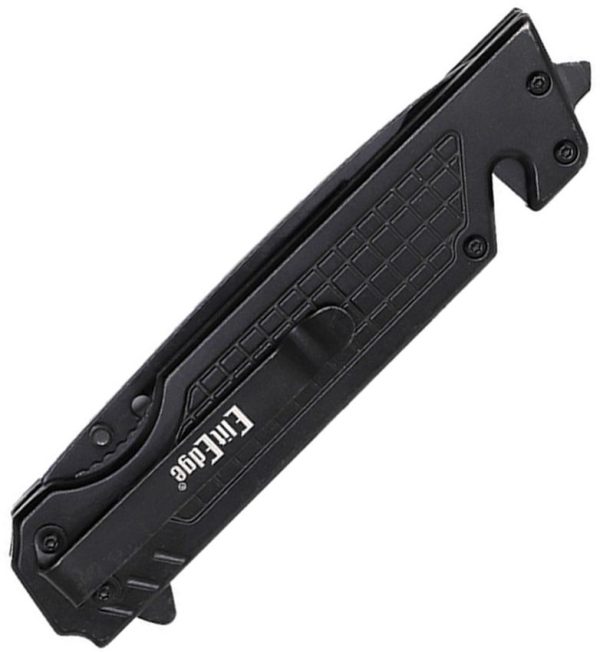 ElitEdge Linerlock A/O Drop Point - Black MOP