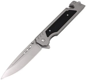 ElitEdge Linerlock A/O Drop Point - Gray G10