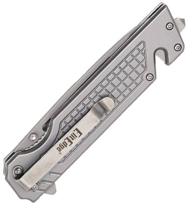 ElitEdge Linerlock A/O Drop Point - Gray G10