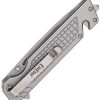 ElitEdge Linerlock A/O Drop Point - Gray Wood