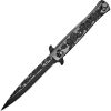 ElitEdge Stiletto Linerlock A/O - Black Handle